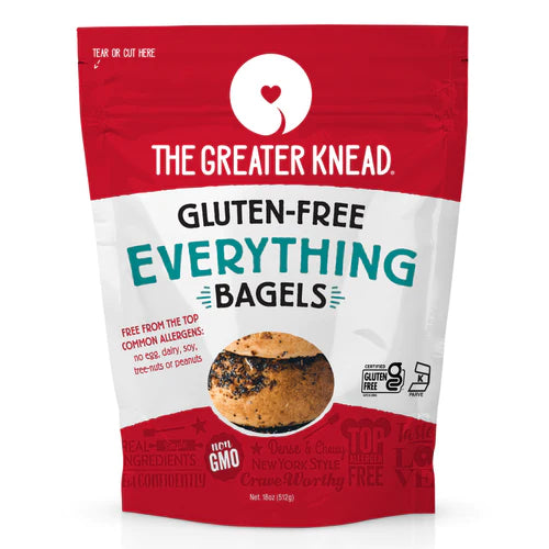The Greater Knead Gluten Free Everything Bagels  Pack Of 3