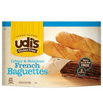 Udis Gluten Free Crispy French Baguettes - <b>Pack of 3</b>