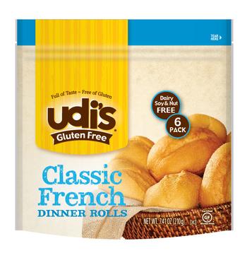 Udis Classic French Dinner Rolls - <b>Pack of 3</b>