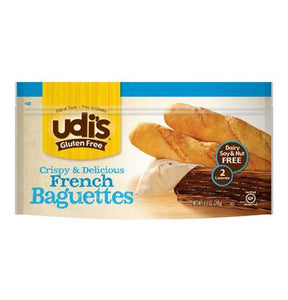 Udis Gluten Free Crispy French Baguettes - <b>Pack of 3</b>