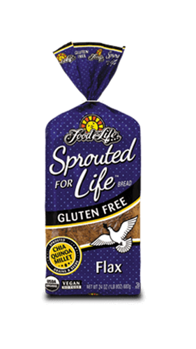 Sprouted For Life Gluten Free Flax Bread <b>Pack of 3</b>