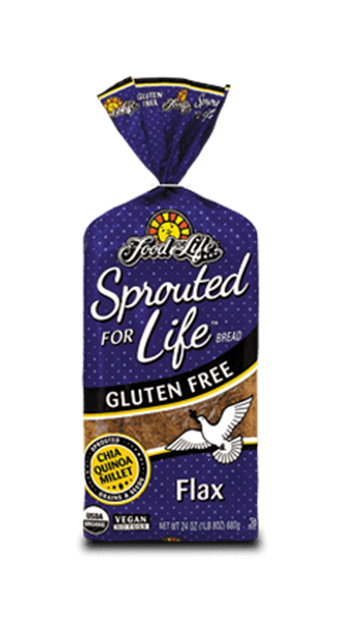 Sprouted For Life Gluten Free Flax Bread <b>Pack of 3</b>